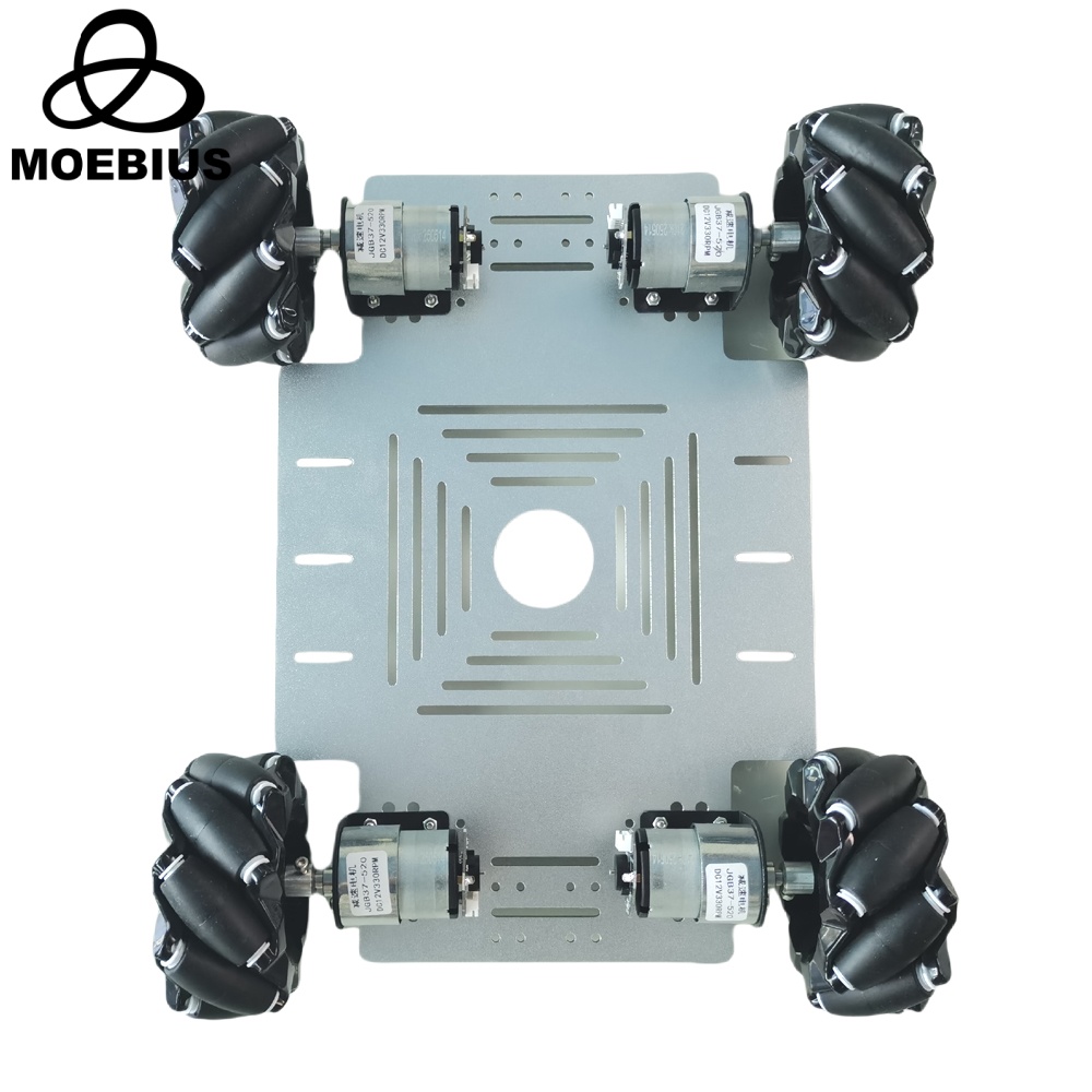 Ros Robot - مجموعة سيارة روبوت MOEBIUS بعجلات ميكانوم