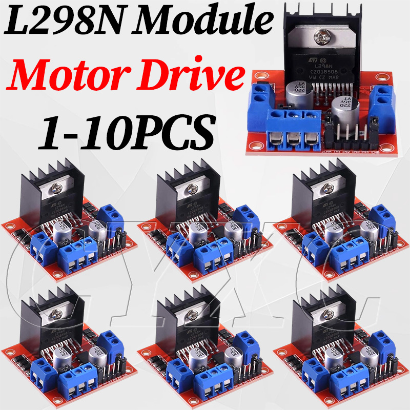 L298N Module - 1-10 قطعة L298N محرك متدرج سائق