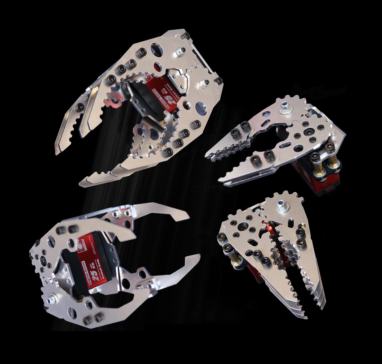 Robot Gripper Claw - مشبك مخلب يدوي بقابض ميكانيكي معدني