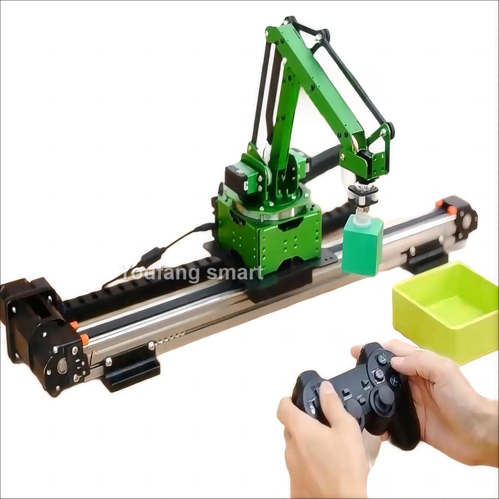 Robot Arm Kit - ذراع روبوت 5 محاور مع قضبان