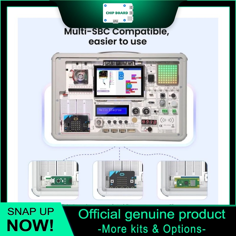 محطة تطوير Elecrow Crow Pi 3 A - مراجعة Microbit وسعره