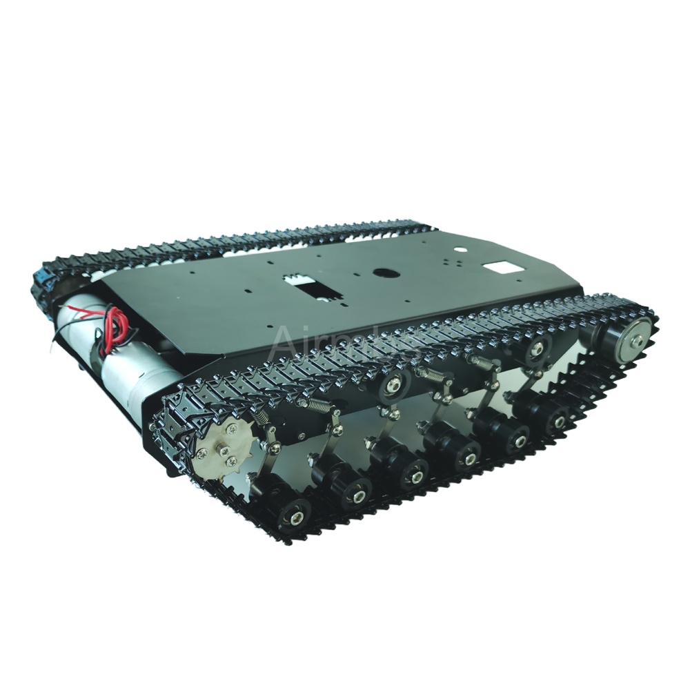 12 كجم تحميل فعلي معدني تعليق  - مراجعة Tracked Robot Chassis وسعره
