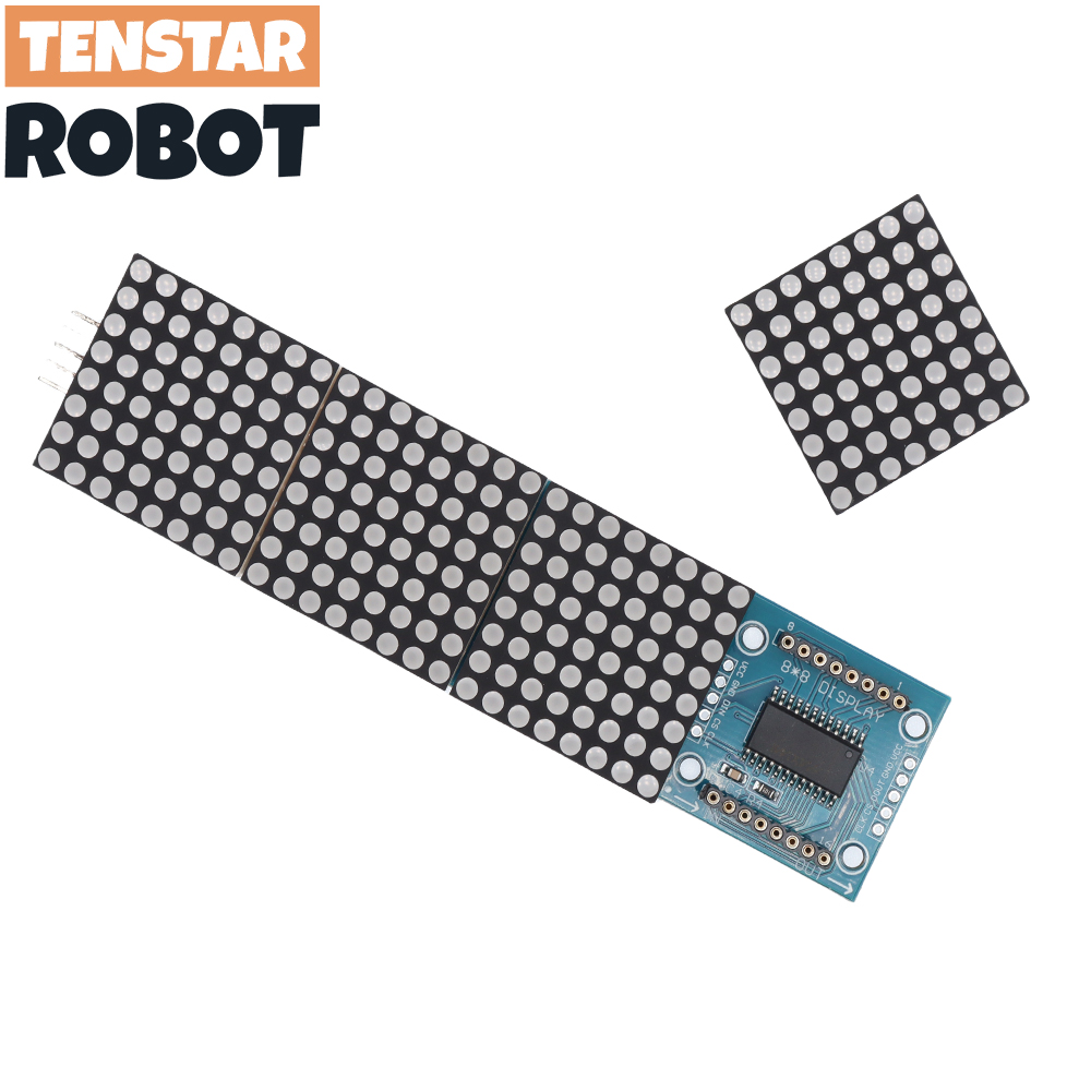 وحدة تحكم دقيقة MAX7219 Dot Ma - مراجعة Line Follower Robot وسعره
