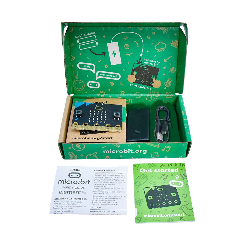 لوحة تطوير BBC Micro Bit V2 ال - مراجعة Microbit Robot وسعره