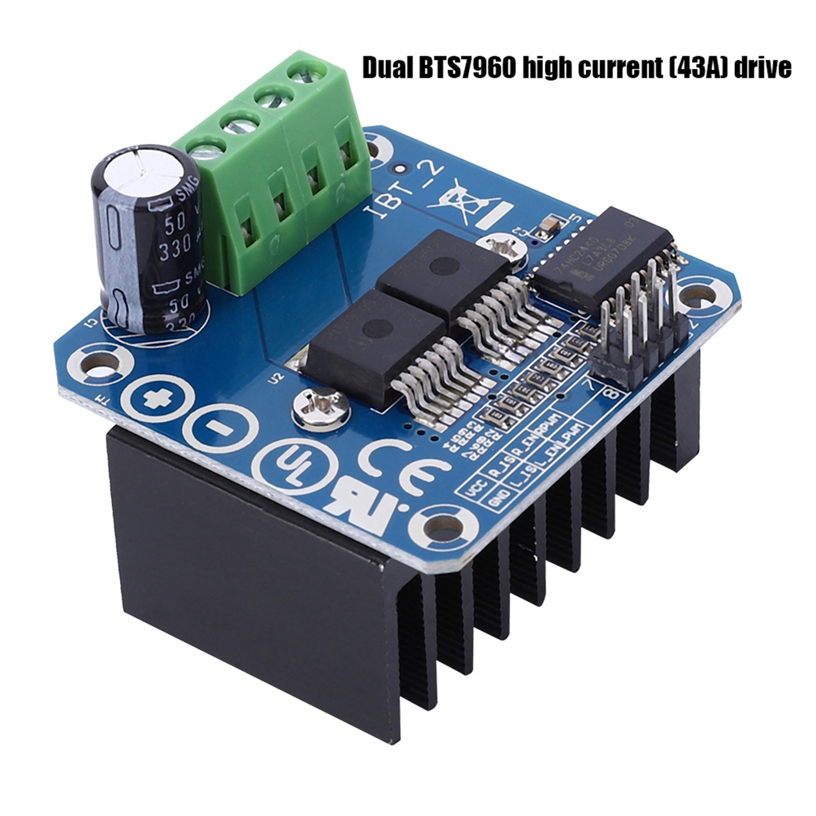 وحدة تحكم محرك BTS7960 43A عال - مراجعة Motor Driver Module وسعره