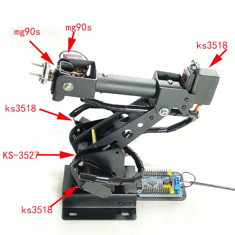 6 DOF ذراع آلي ABB ذراع آلي صن - مراجعة Robot Arm Kit وسعره